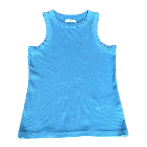 Madewell Tops Madewell Baby Blue Ribbed Tank Top Euc Poshmark